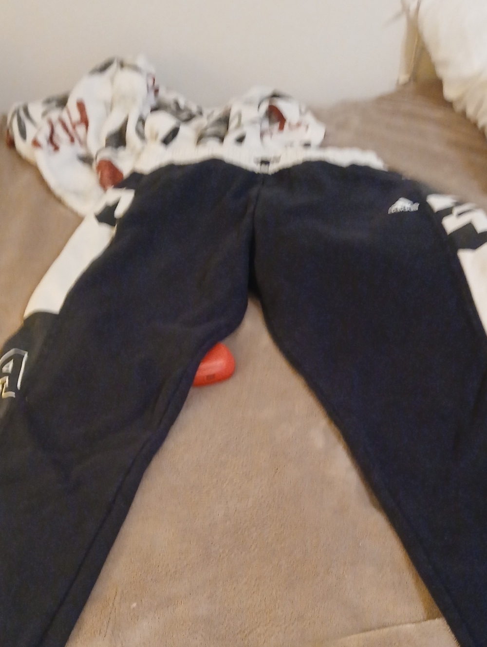 Addias Womes Black Athletic Jogger Bottoms